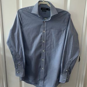 Lauren Ralph Lauren Men’s Blue and White Chequered Dress Shirt